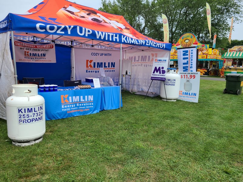 Kimlin Energy community booth at a local event