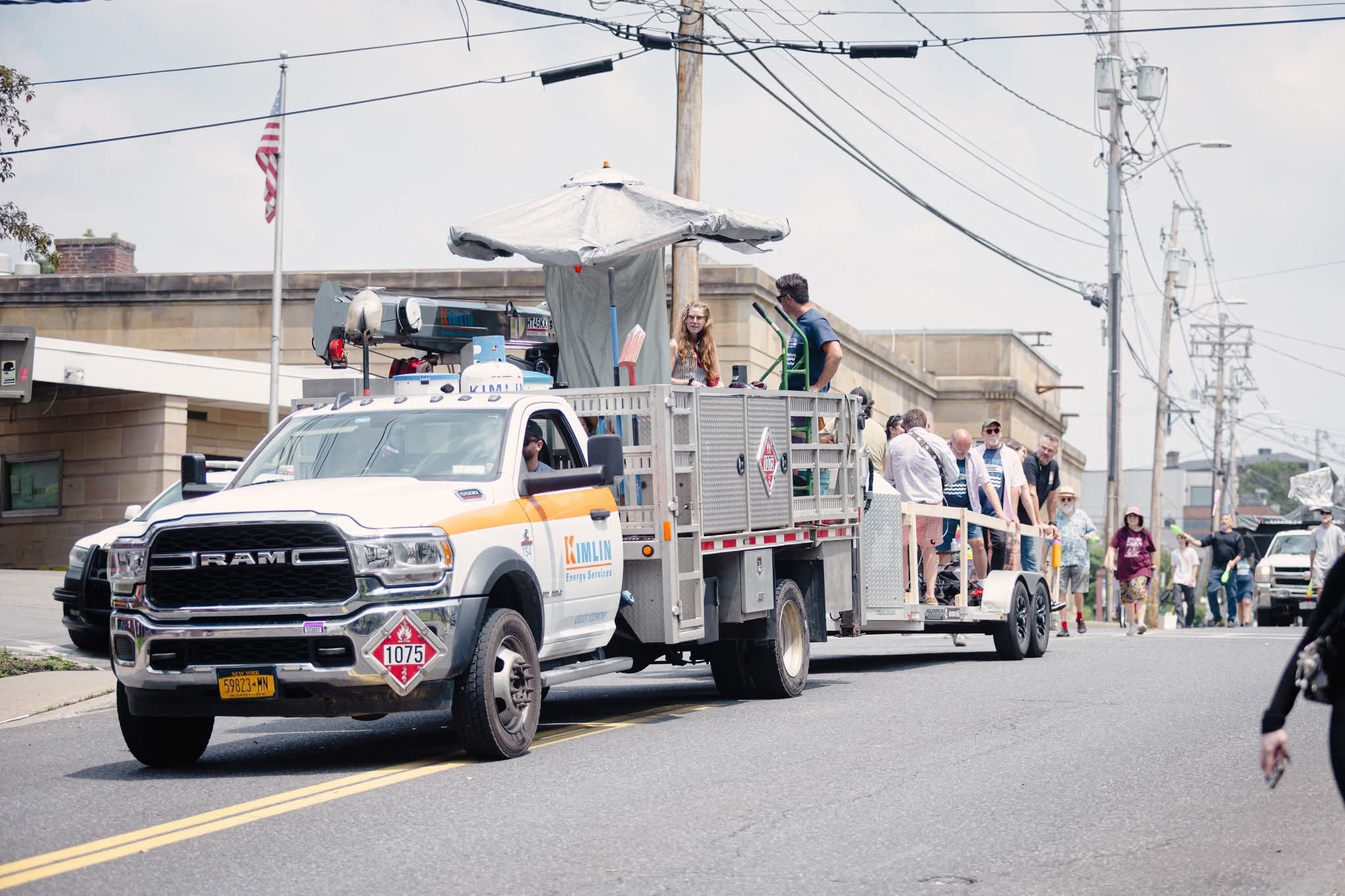 Kimlin Energy truck in a Hudson Valley parade